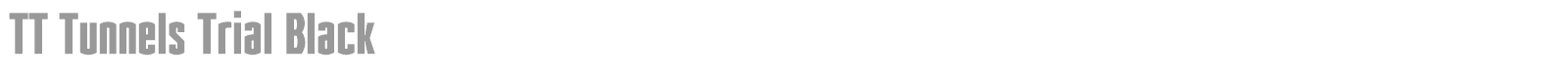 TT Tunnels font preview